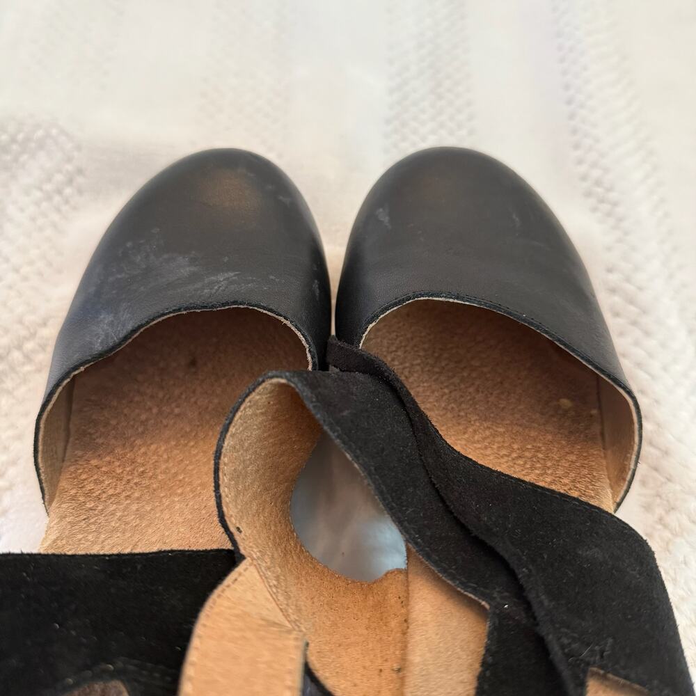 free people belmont clog heeled mules black size 39 - Picture 2 of 6